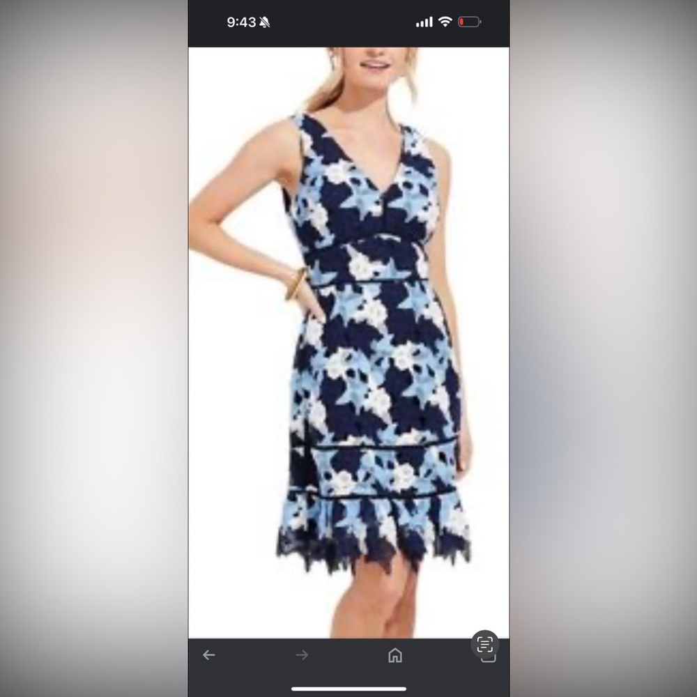 Vineyard Vines Kentucky Derby Lace Dress - Picture 2 of 4